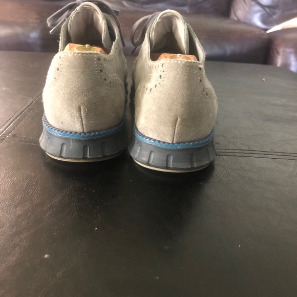 Cole Haan Zerogrand Wingtip Oxford Gray Suede Sz 9 main image 9
